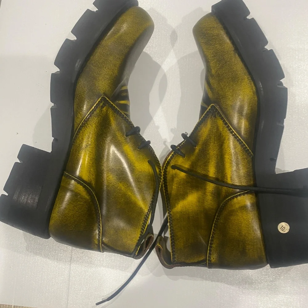 Carlo Morandi Vintage Platform Shoe Made In Italy Sz 42)